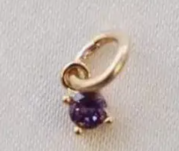 Katie Waltman Small Round Birthstone Charm