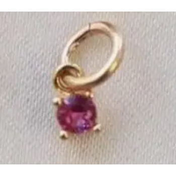 Katie Waltman Small Round Birthstone Charm