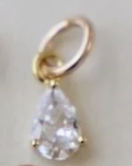 Katie Waltman Teardrop Birthstone Charm