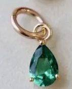 Katie Waltman Teardrop Birthstone Charm