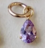 Katie Waltman Teardrop Birthstone Charm