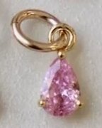 Katie Waltman Teardrop Birthstone Charm