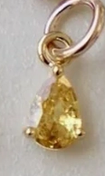 Katie Waltman Teardrop Birthstone Charm