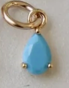 Katie Waltman Teardrop Birthstone Charm