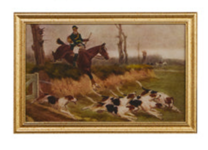 Vintage Framed Hunting Wall Art