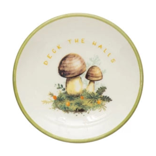 Holiday Mushroom Plate