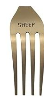 Gold Fork Cheese Marker