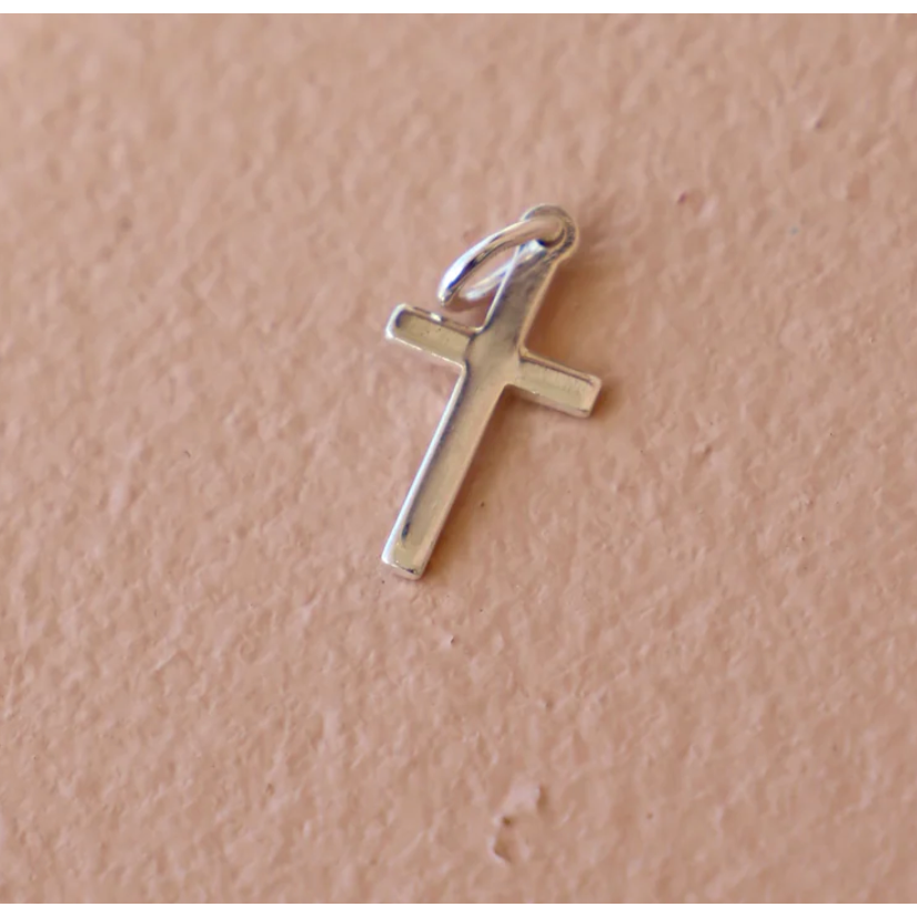Silver Cross Charm