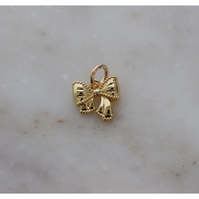 Gold Mini Bow Charm