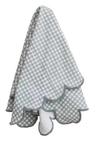 Gingham Scalloped Napkin