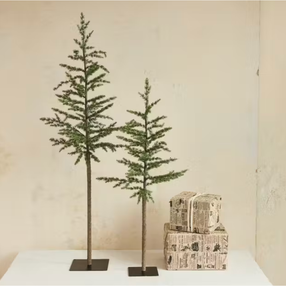 Pine Tree with Metal Base