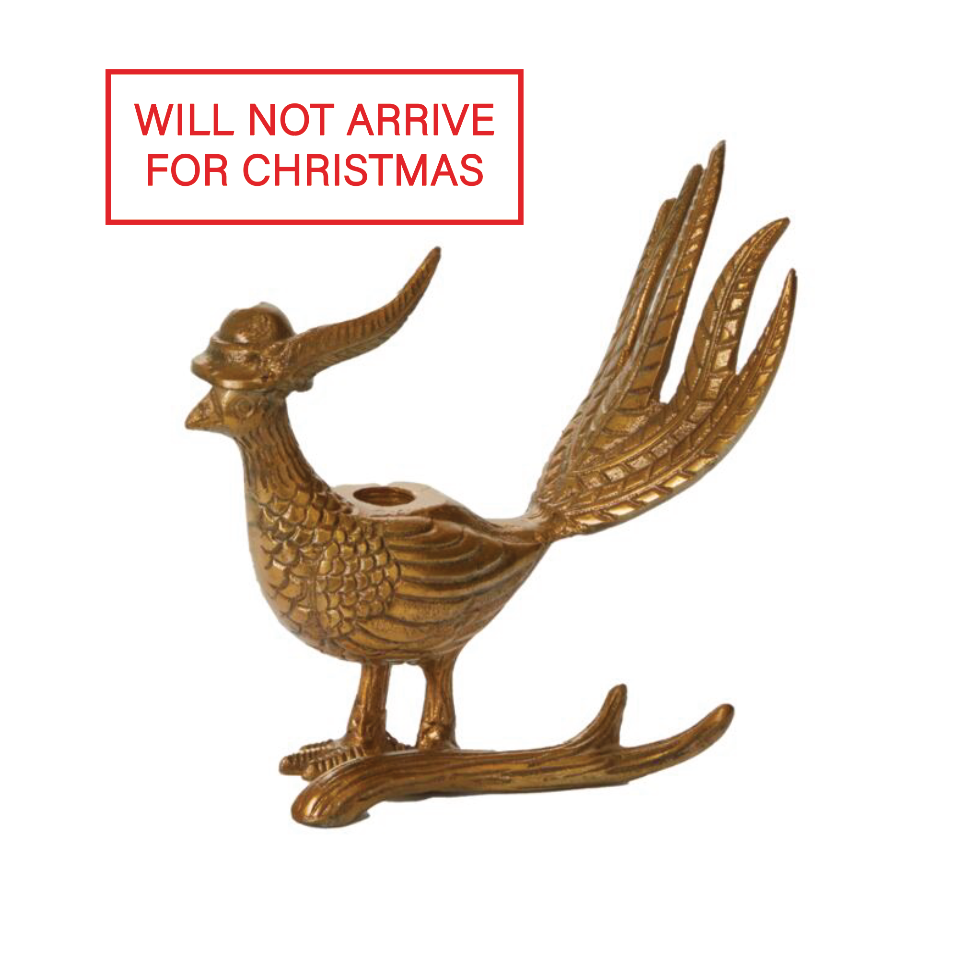 Avery the Pheasant Candlestick