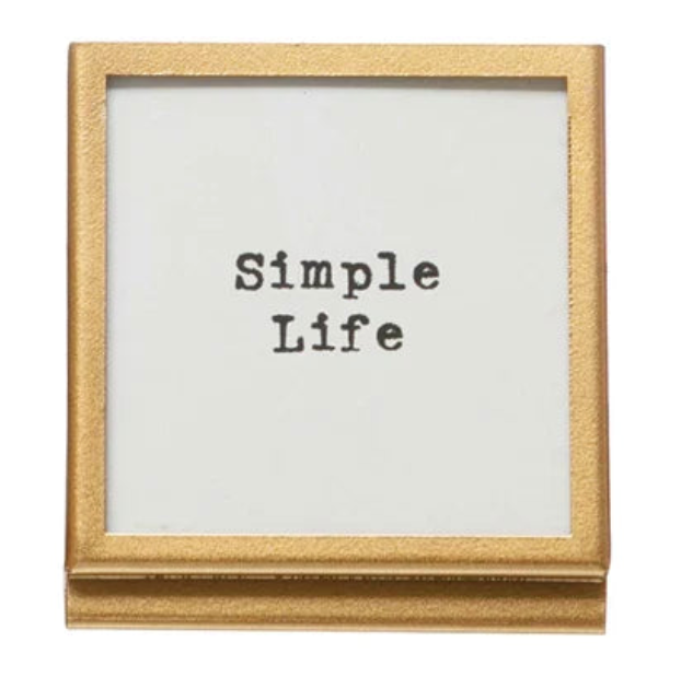 Gold Square Framed Quote