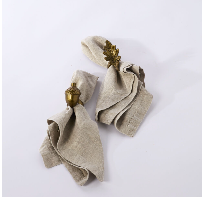 English Oak Napkin Rings