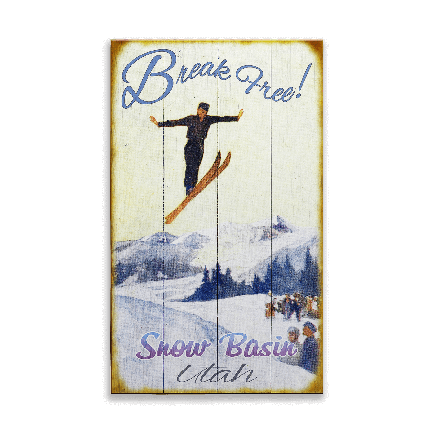 Long Jump Personalized Vintage Sign