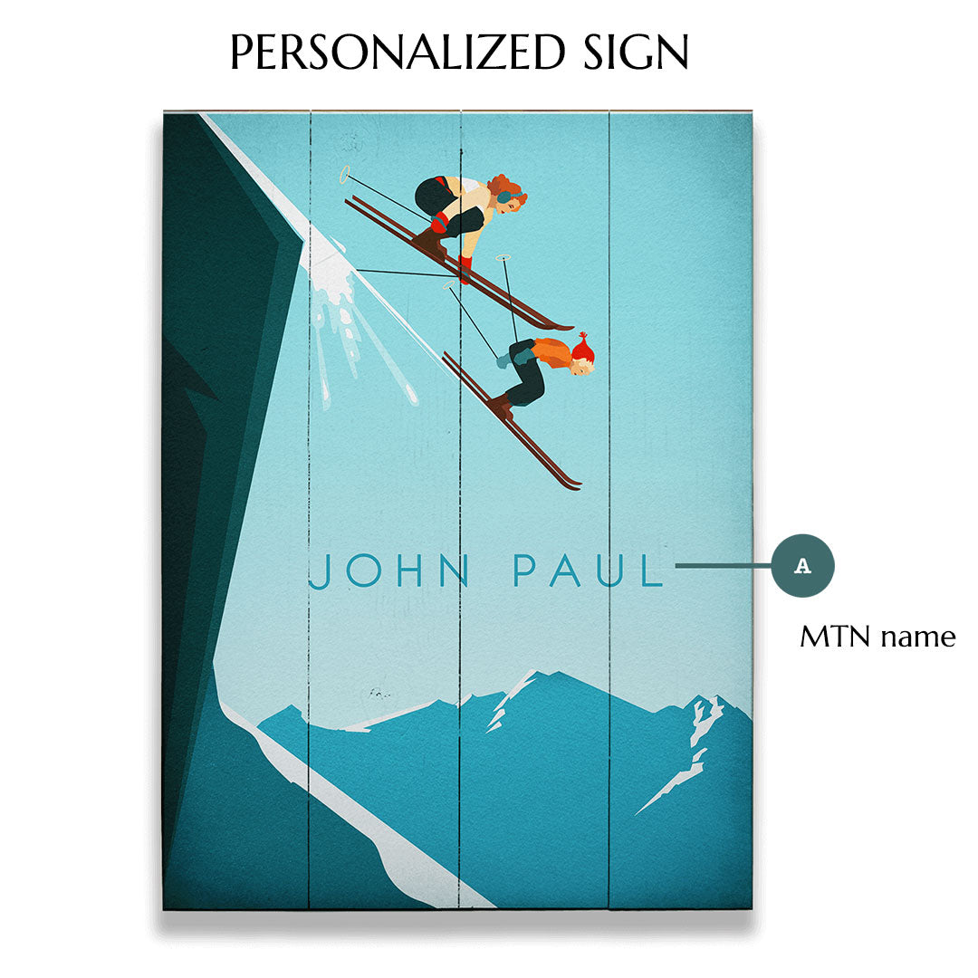 JUMP!! Personalized Vintage Sign