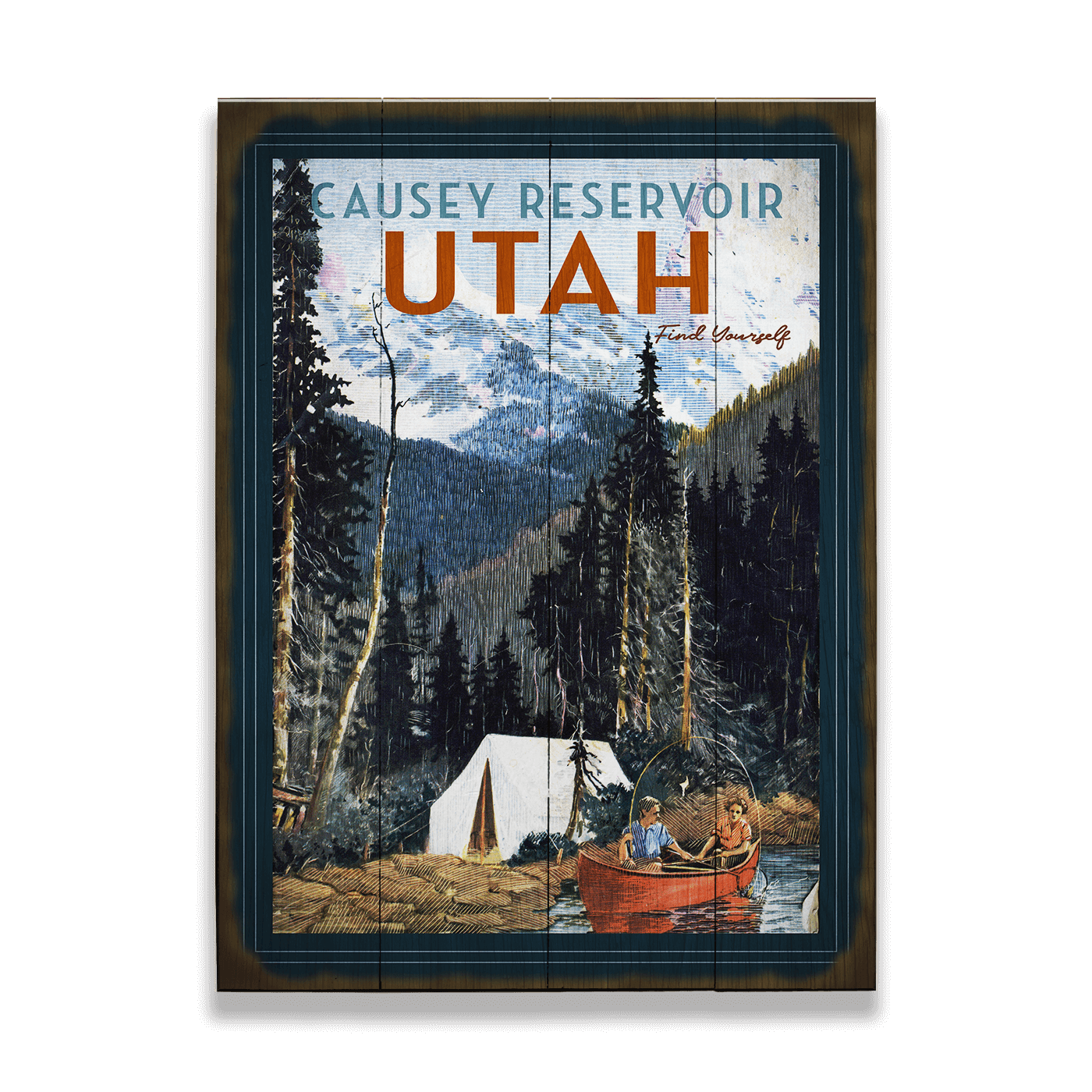 Base Camp Personalized Vintage Sign