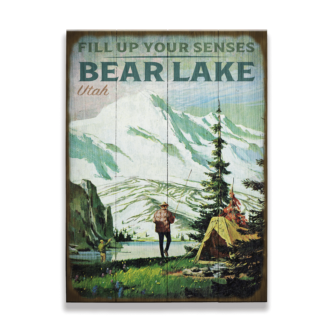In the Mountains Personalized Vintage Sign