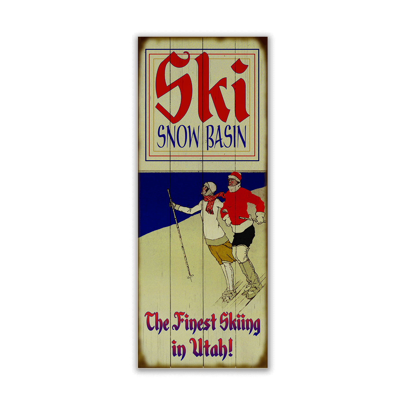 Ski Personalized Vintage Sign