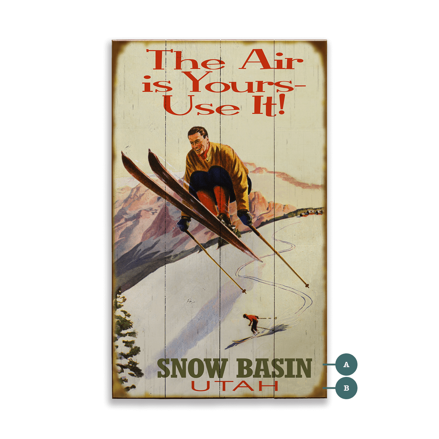 Big Air Personalized Vintage Sign
