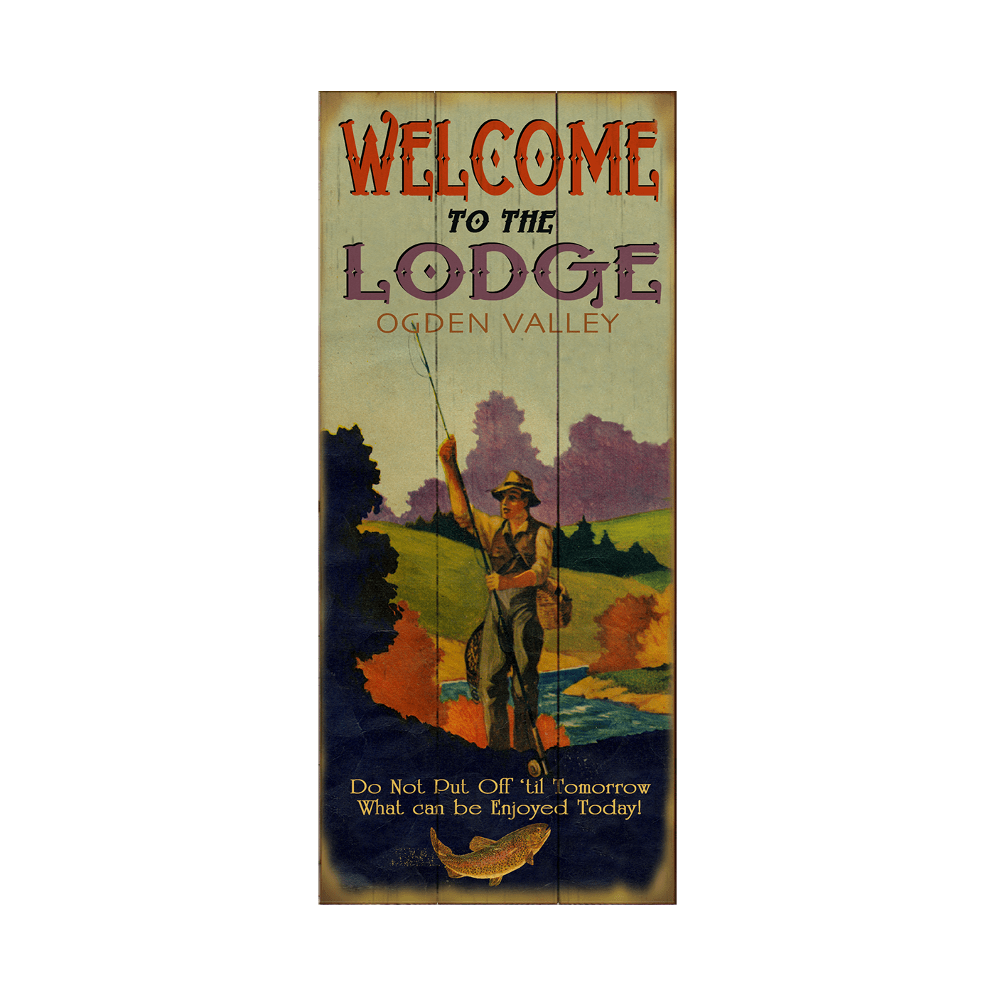 Welcome Personalized Vintage Sign