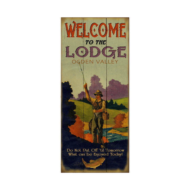 Welcome Personalized Vintage Sign