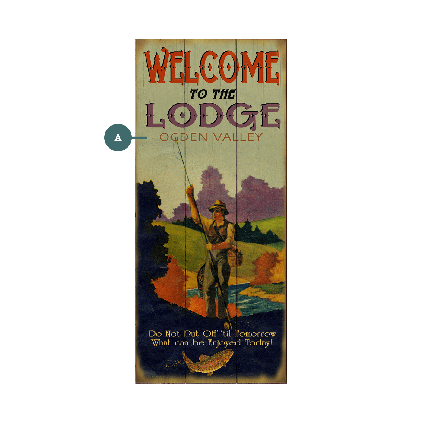 Welcome Personalized Vintage Sign