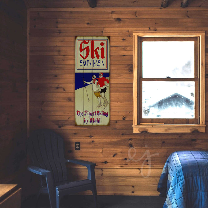 Ski Personalized Vintage Sign