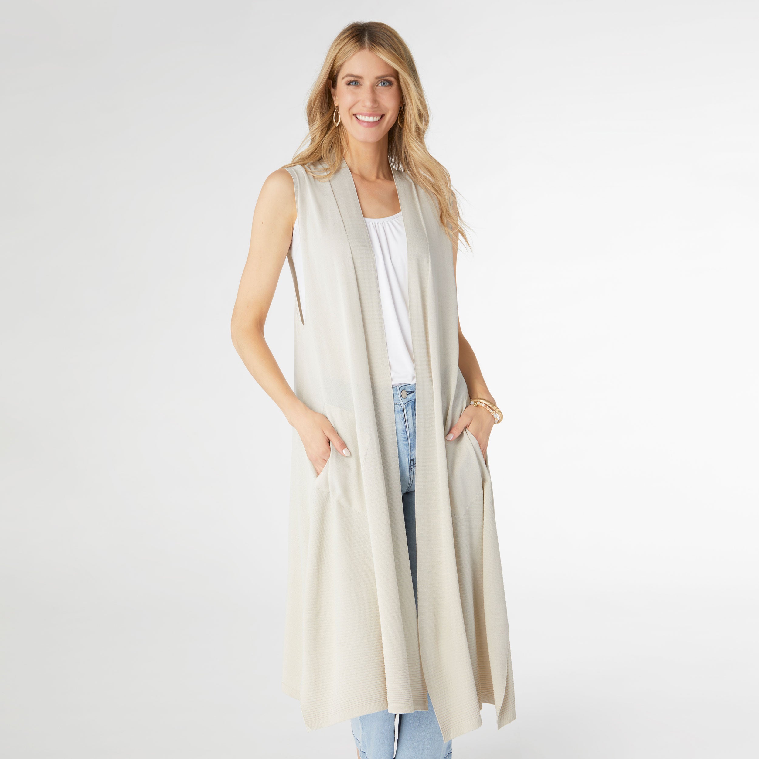 Airweave Long Vest - Sand