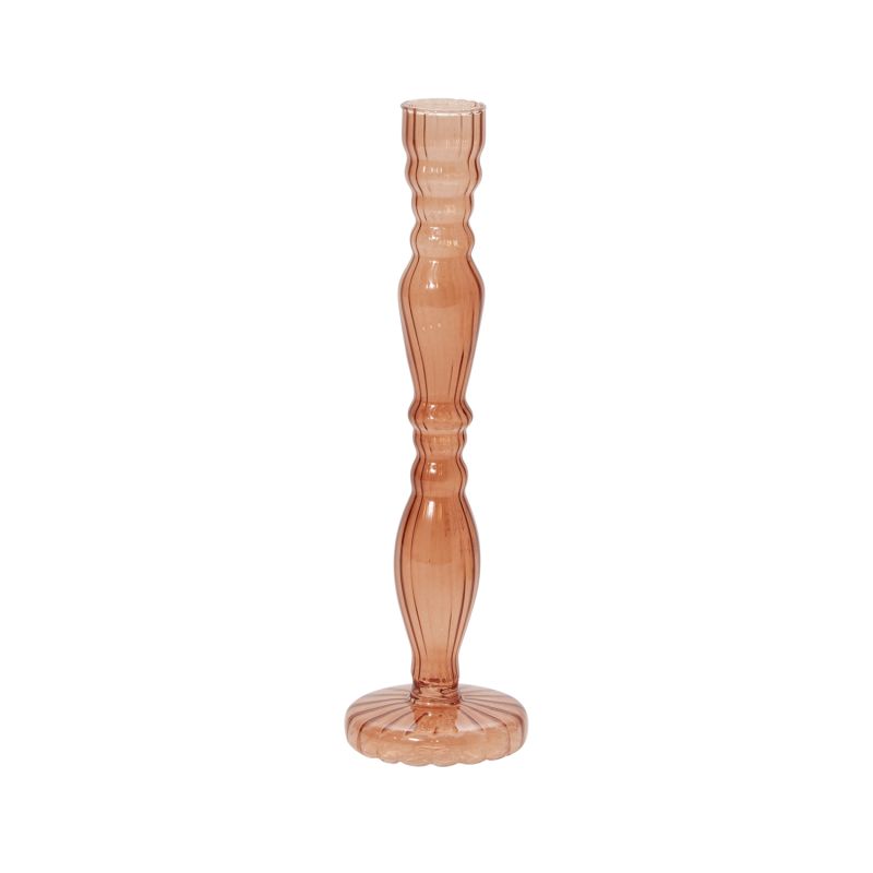 Amber Budvase + Candle Holder