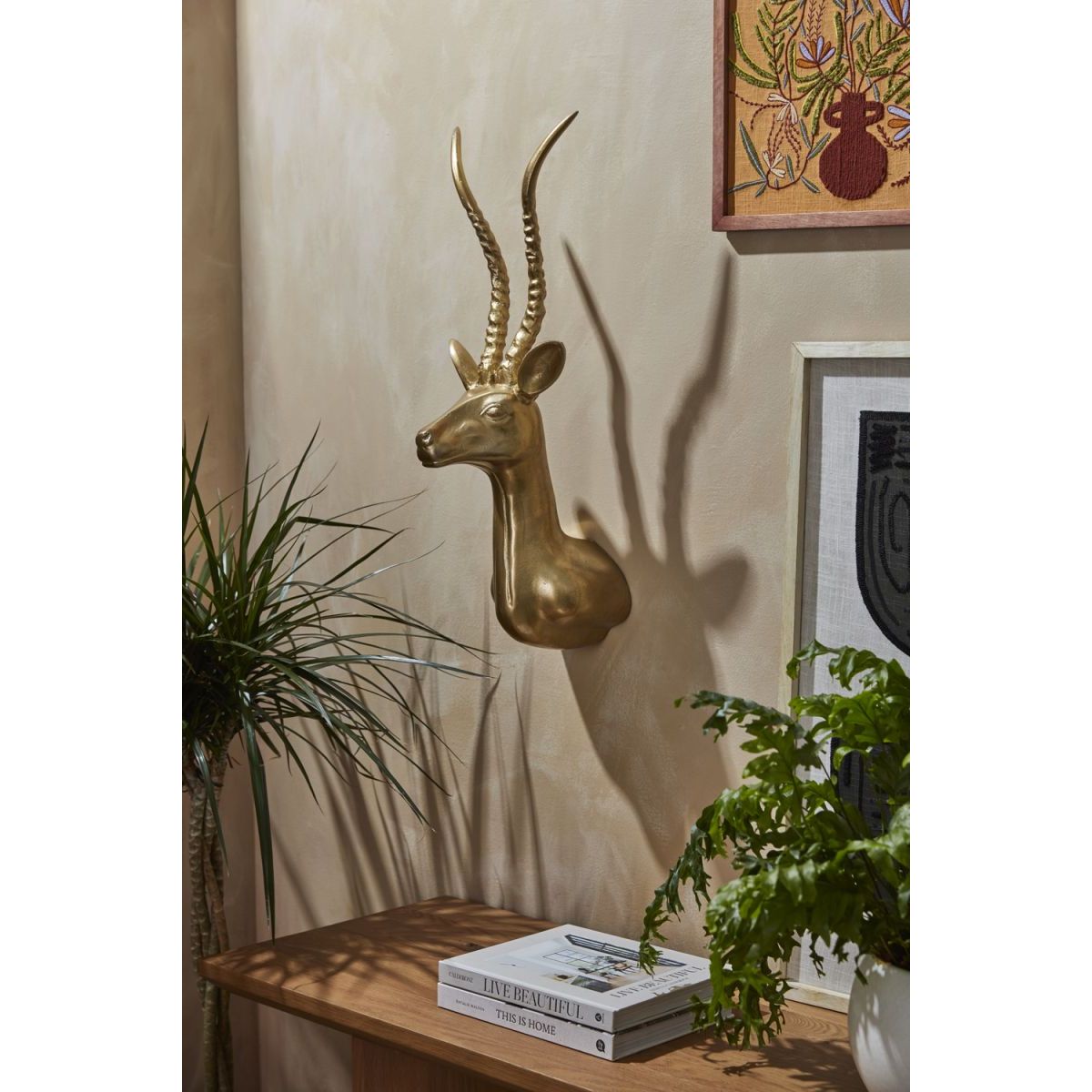 Gold Antelope Wall Mount
