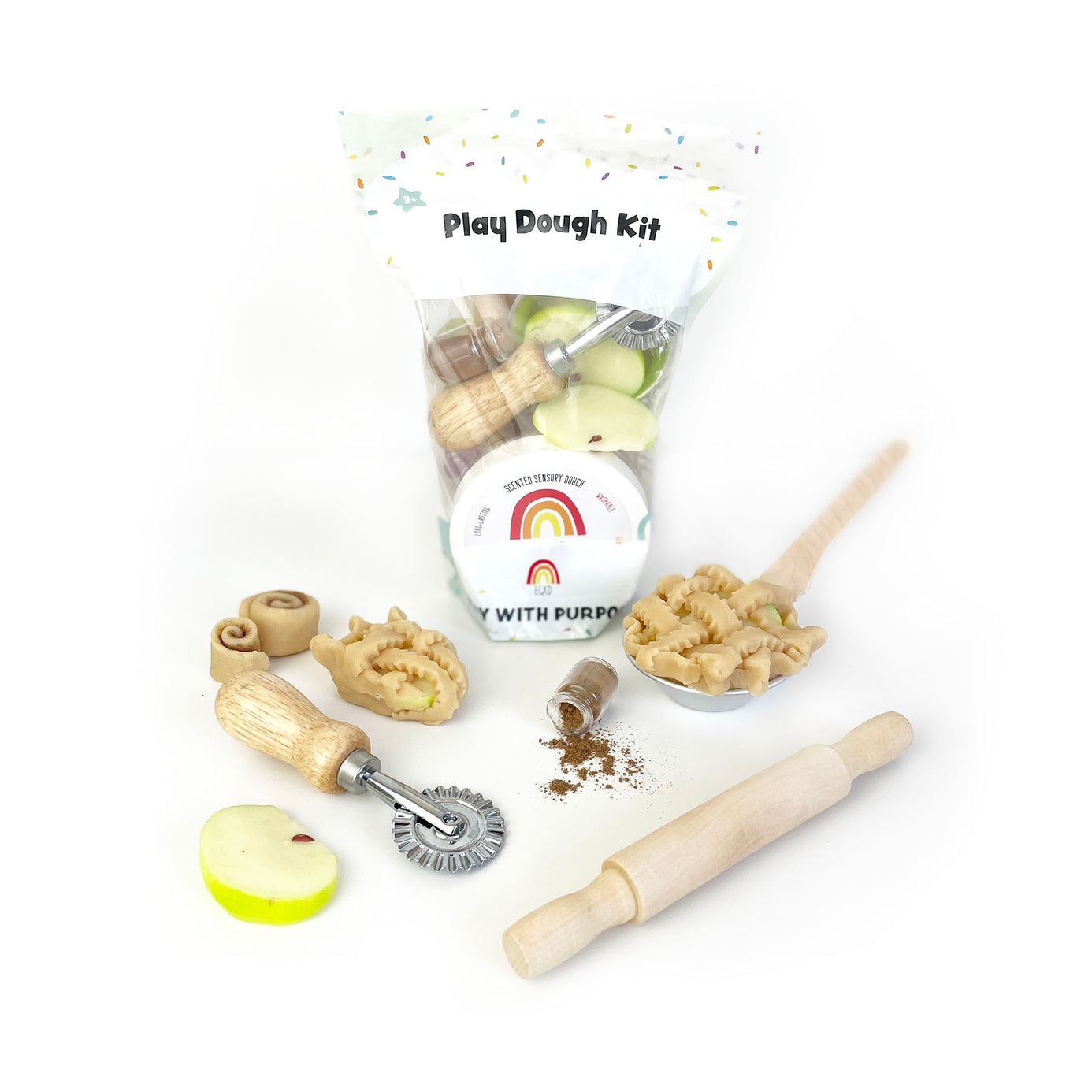 Apple Pie Sensory Play Dough Kit