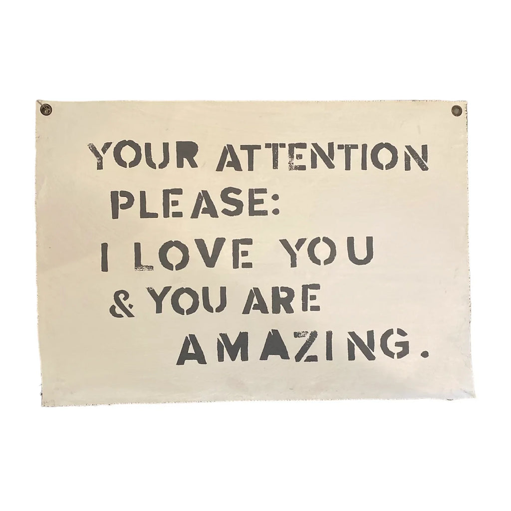 Your Attention Please Wall Hanging