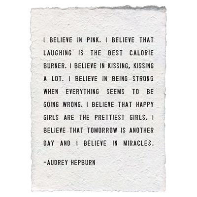 I Believe In Pink Print