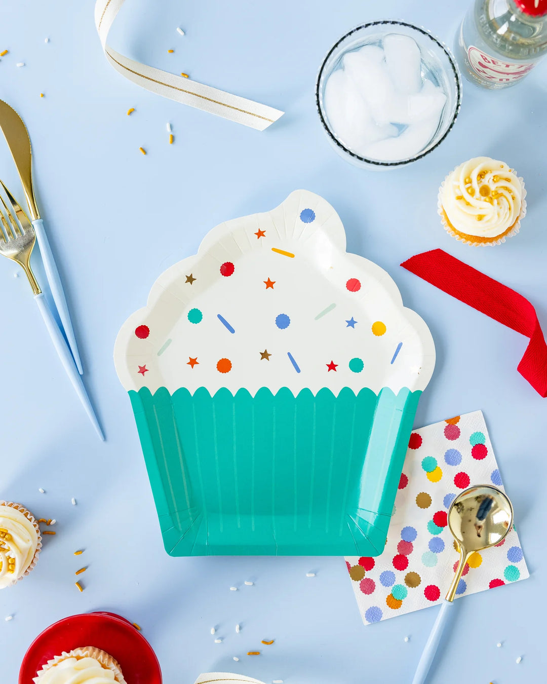 Birthday Cupcake Plates