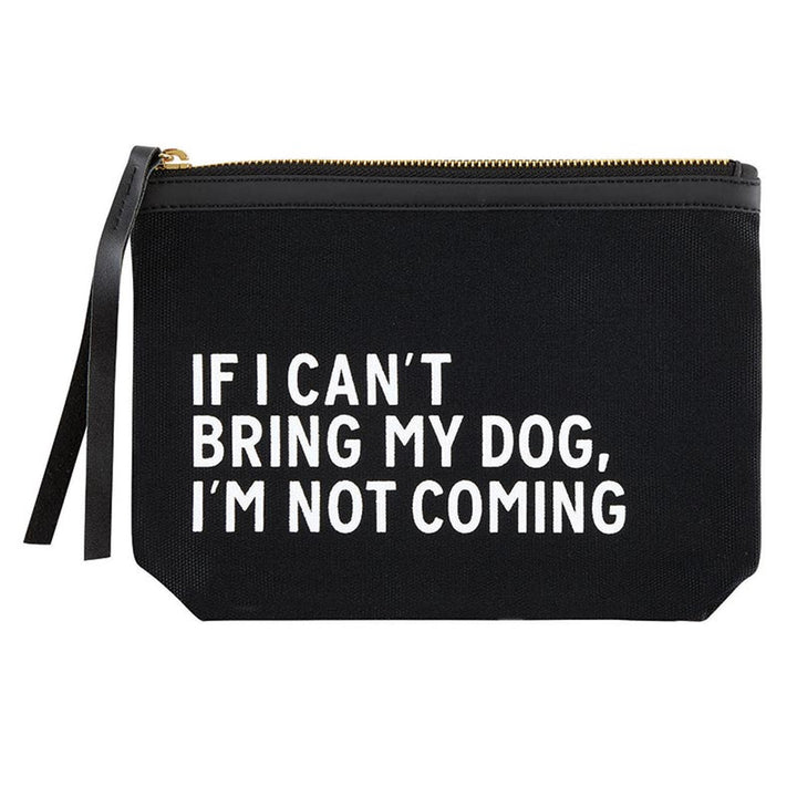 Black Canvas Pouch - Bring My Dog