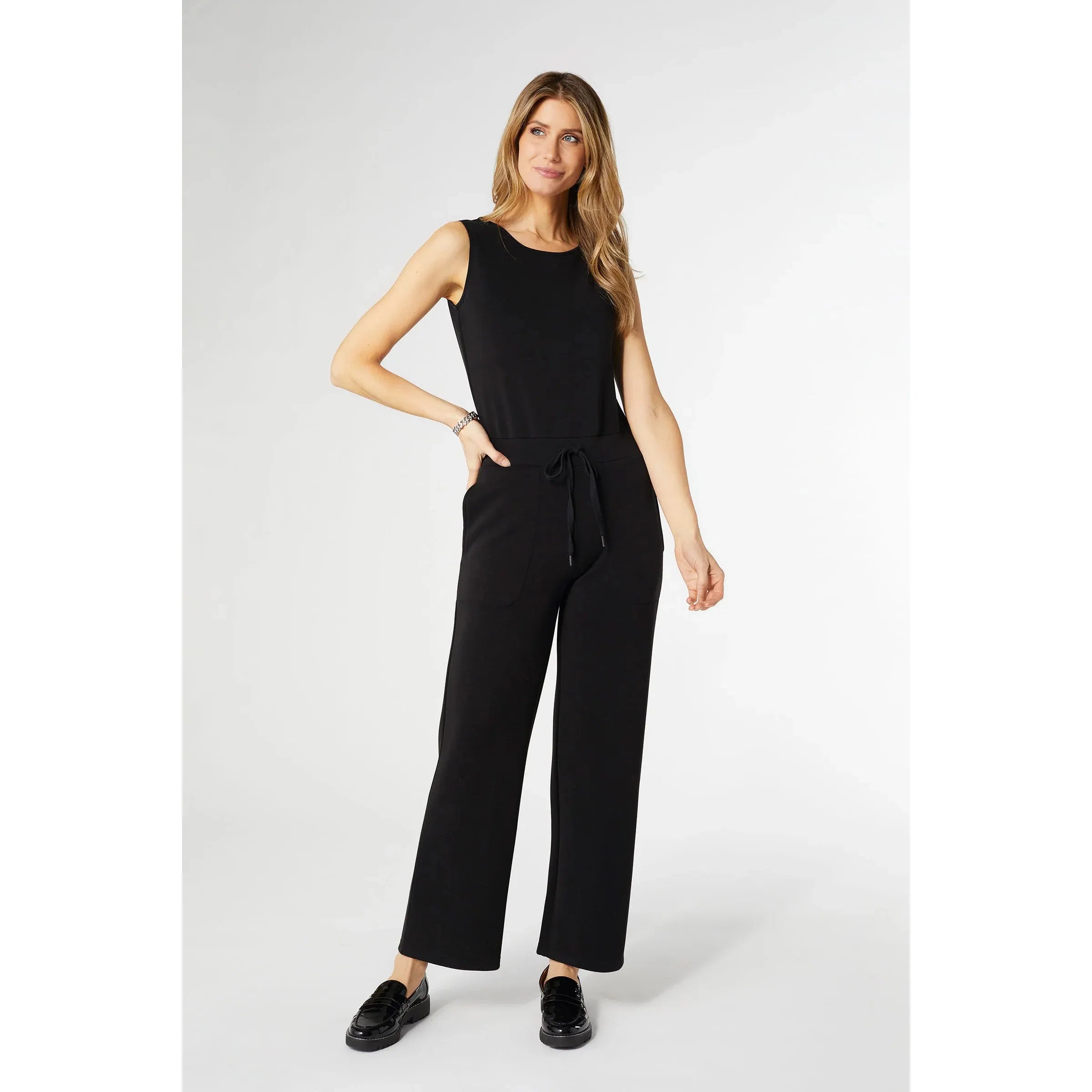 Hilarie Super Soft Romper - Black