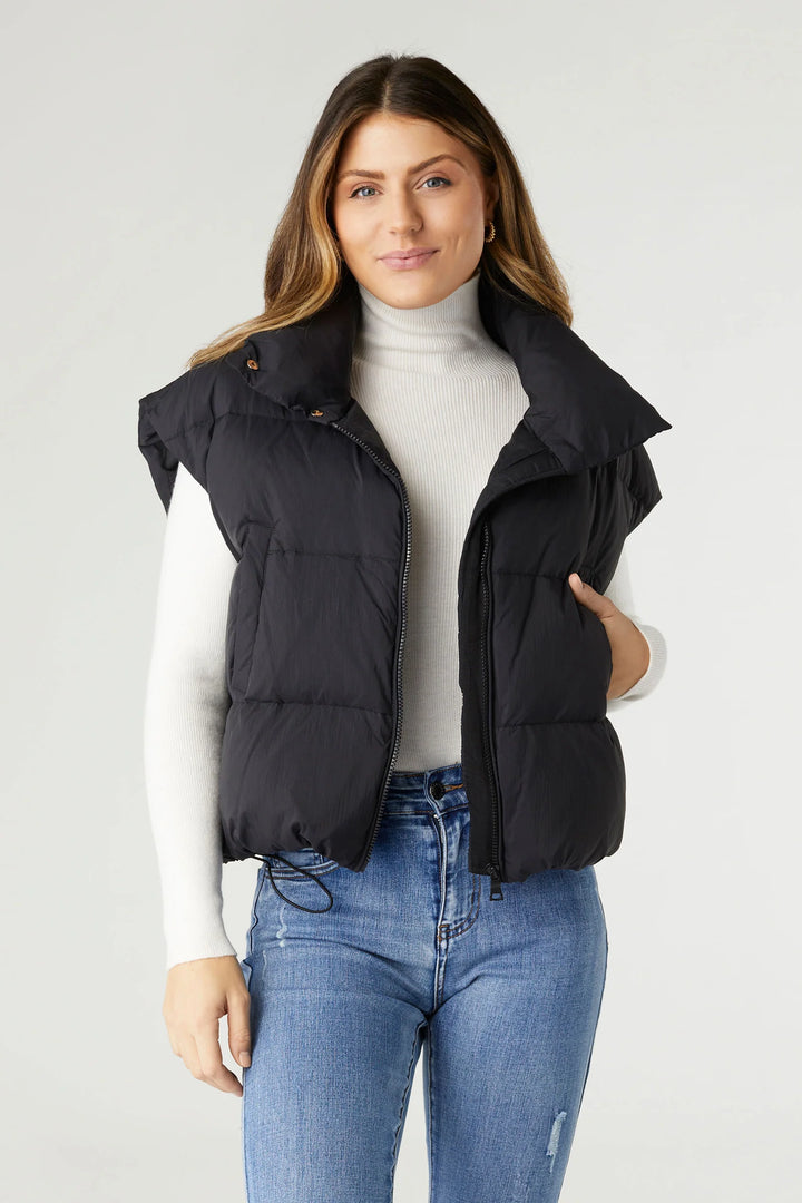 Jana Chunky Down Vest - Black