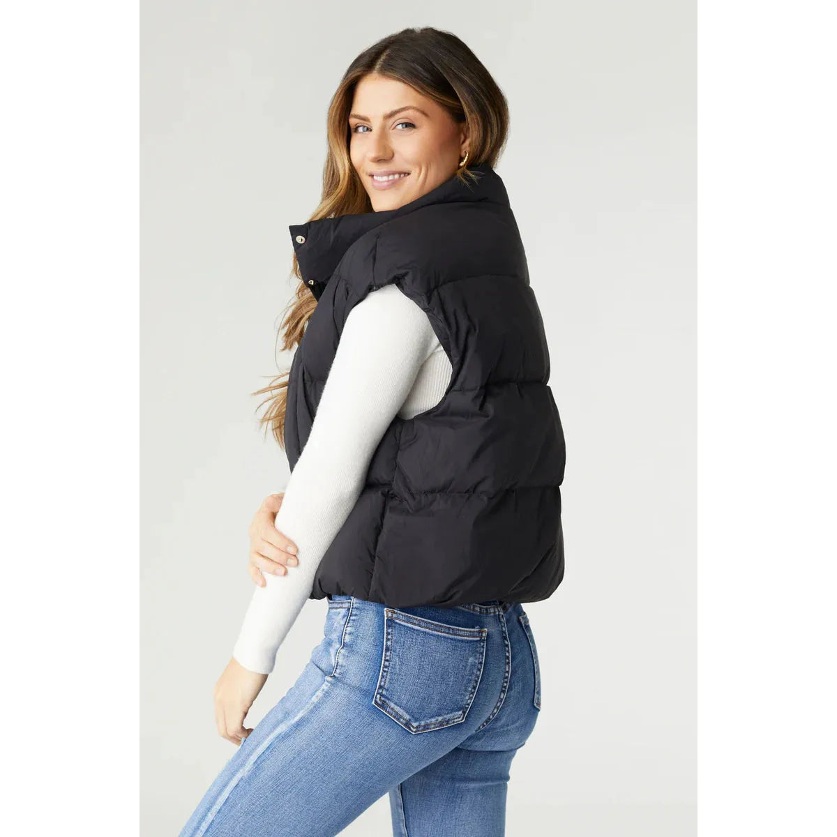 Jana Chunky Down Vest - Black