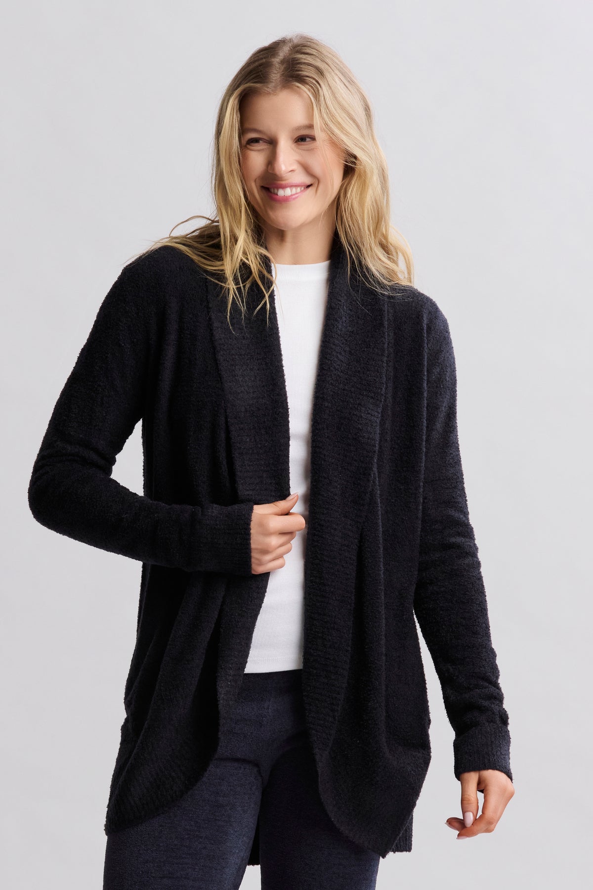 Cozy Chic Lite Cardigan - Black