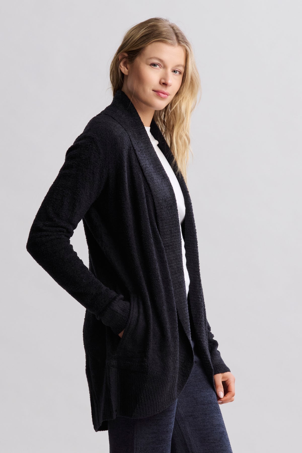 Cozy Chic Lite Cardigan - Black