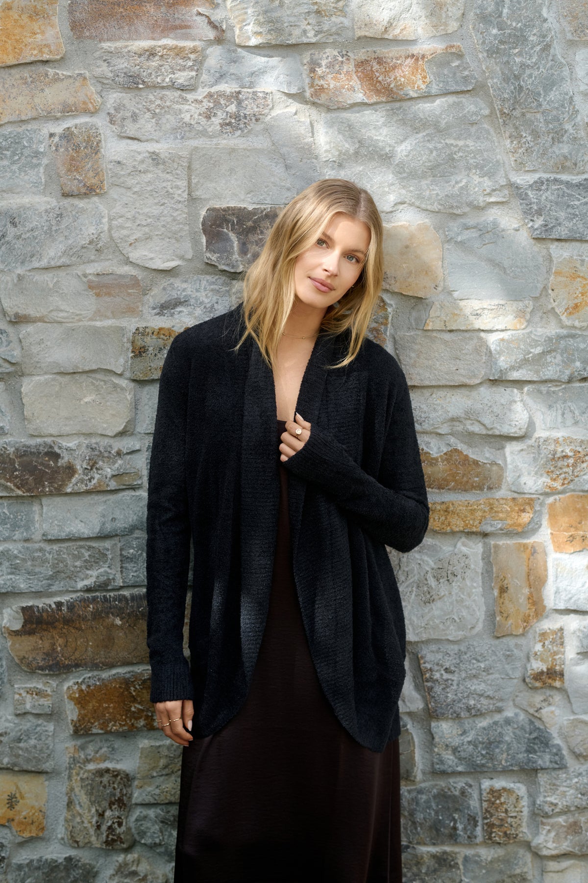 Cozy Chic Lite Cardigan - Black