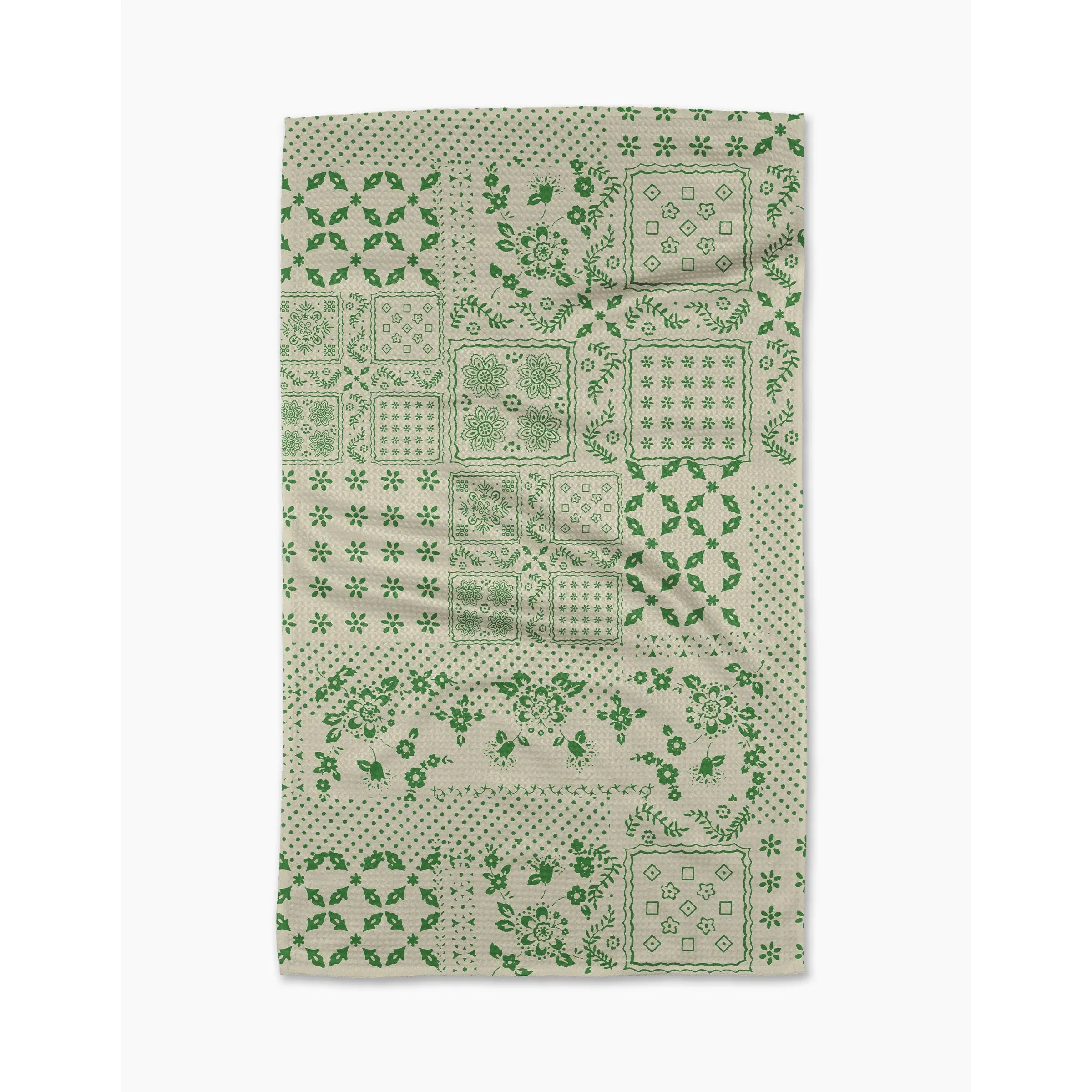 Blossoming Bandana Green Tea Towel