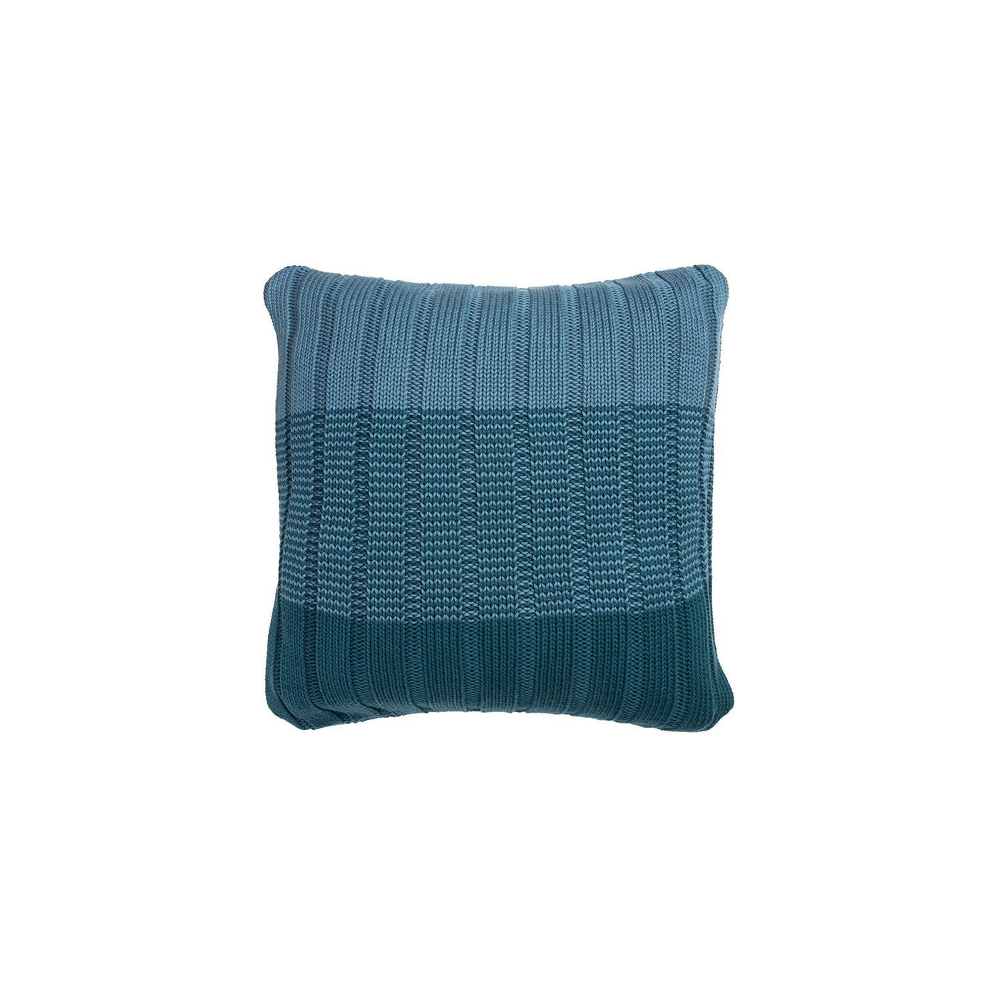 Blue Knit Pillow Cover