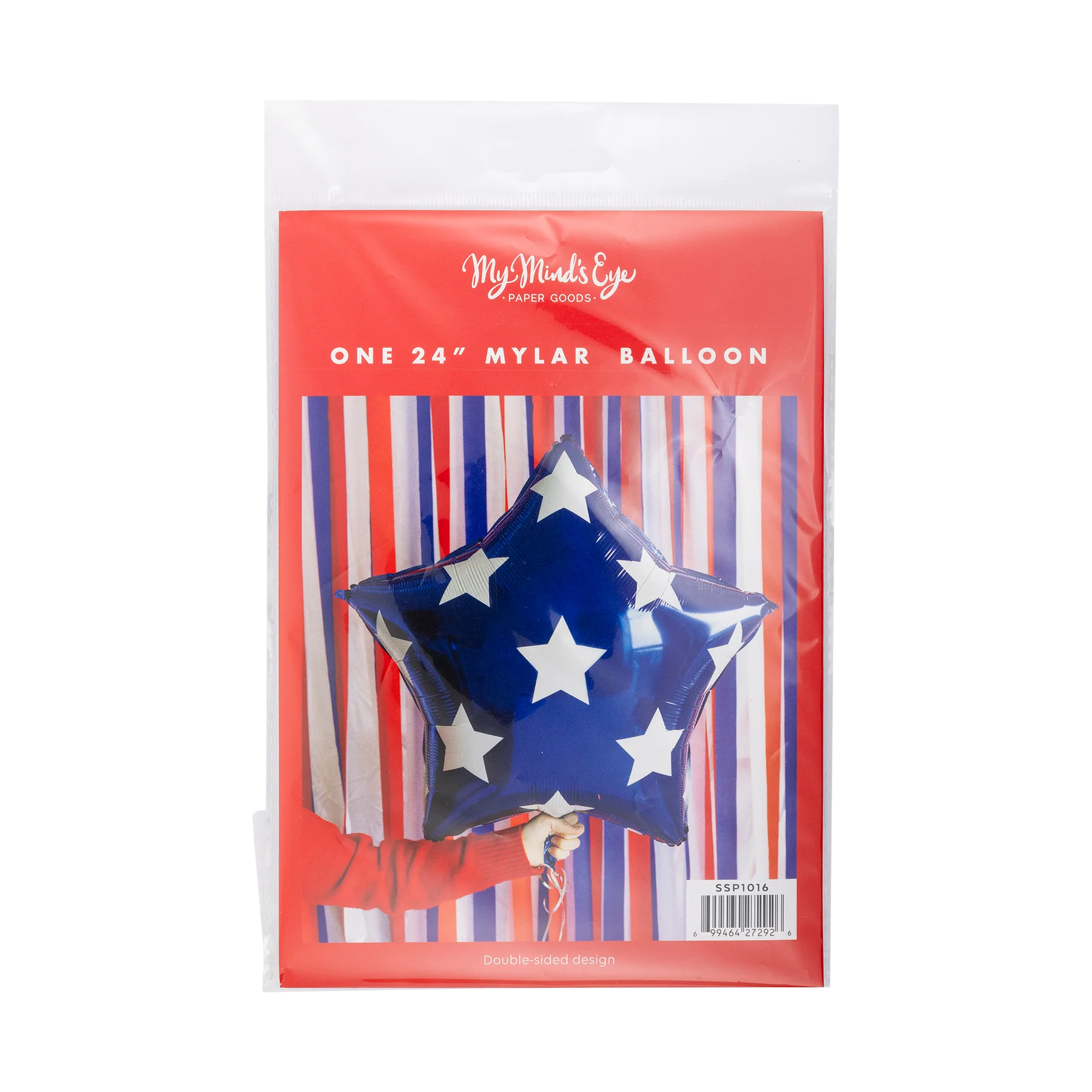 Blue Star Mylar Balloon