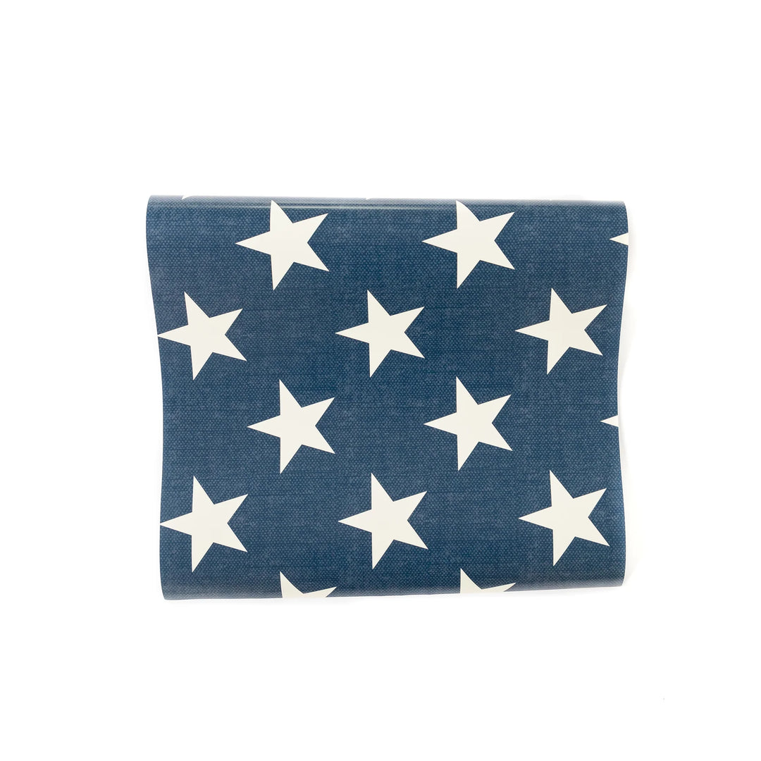 Blue Star Table Runner