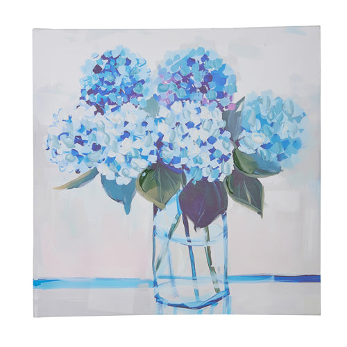 Blue Floral Wall Art