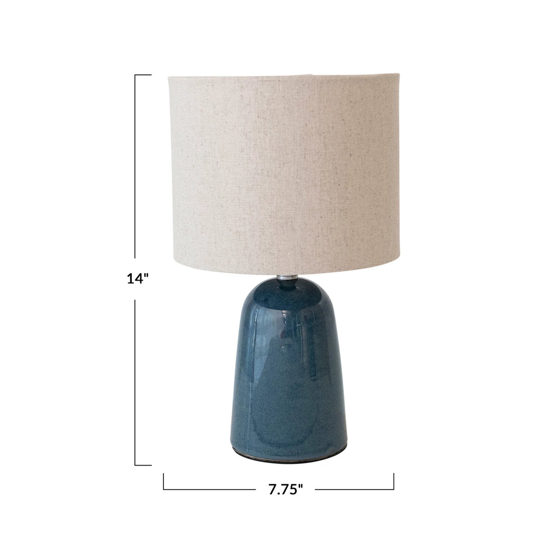 Blue Ceramic Lamp