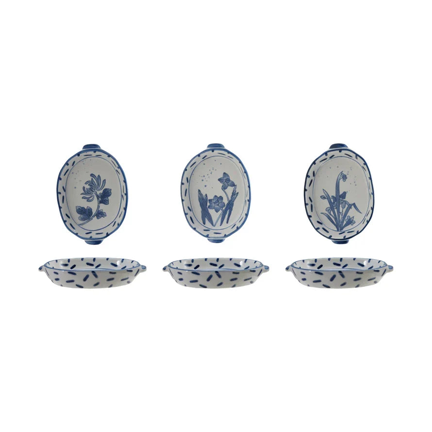 Blue Floral Baker