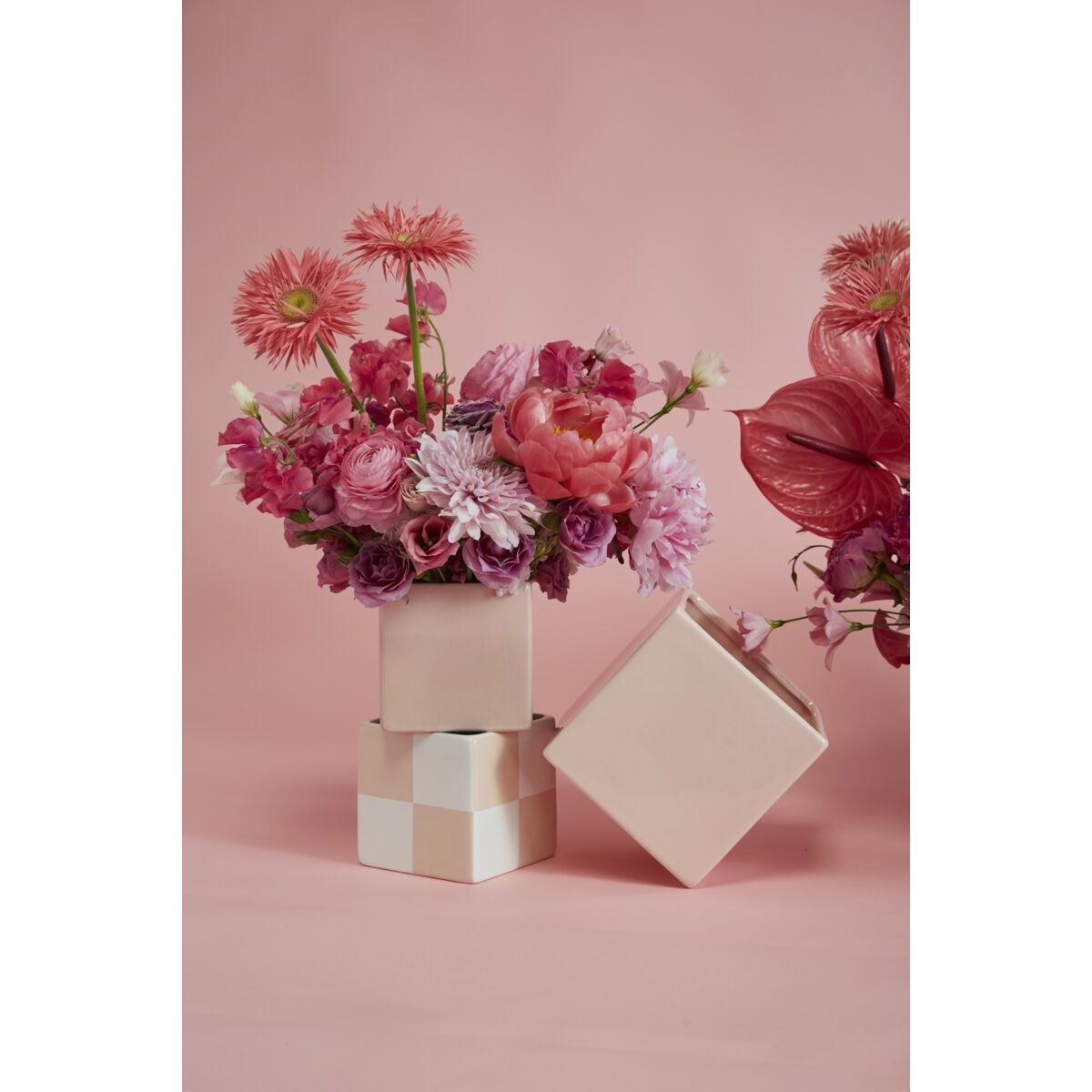 Blush Urban Square Vase